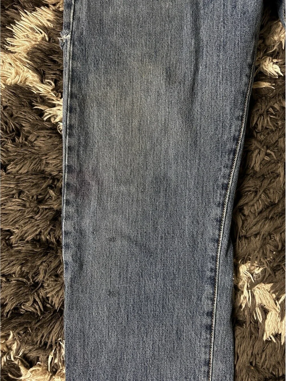 Vintage 90s Levi's 501 Button Fly Straight Leg Denim Jeans Blue Mens 34x32